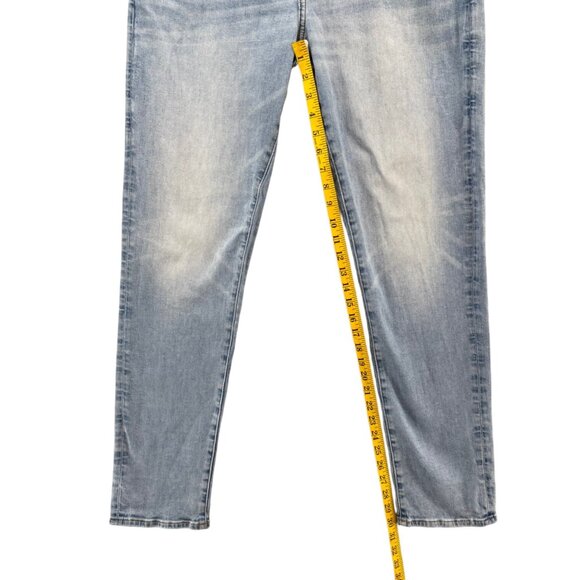 American Eagle Athletic Airflex Jeans Mens Blue Light Wash Straight Leg Sz 33x32 - Picture 10 of 10